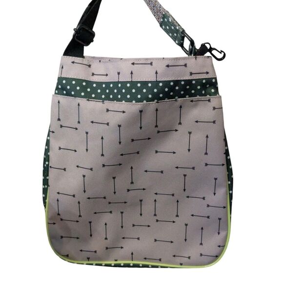 KAVU Green & Gray Arrow Polka Dot Crossbody Bag - Picture 5 of 5